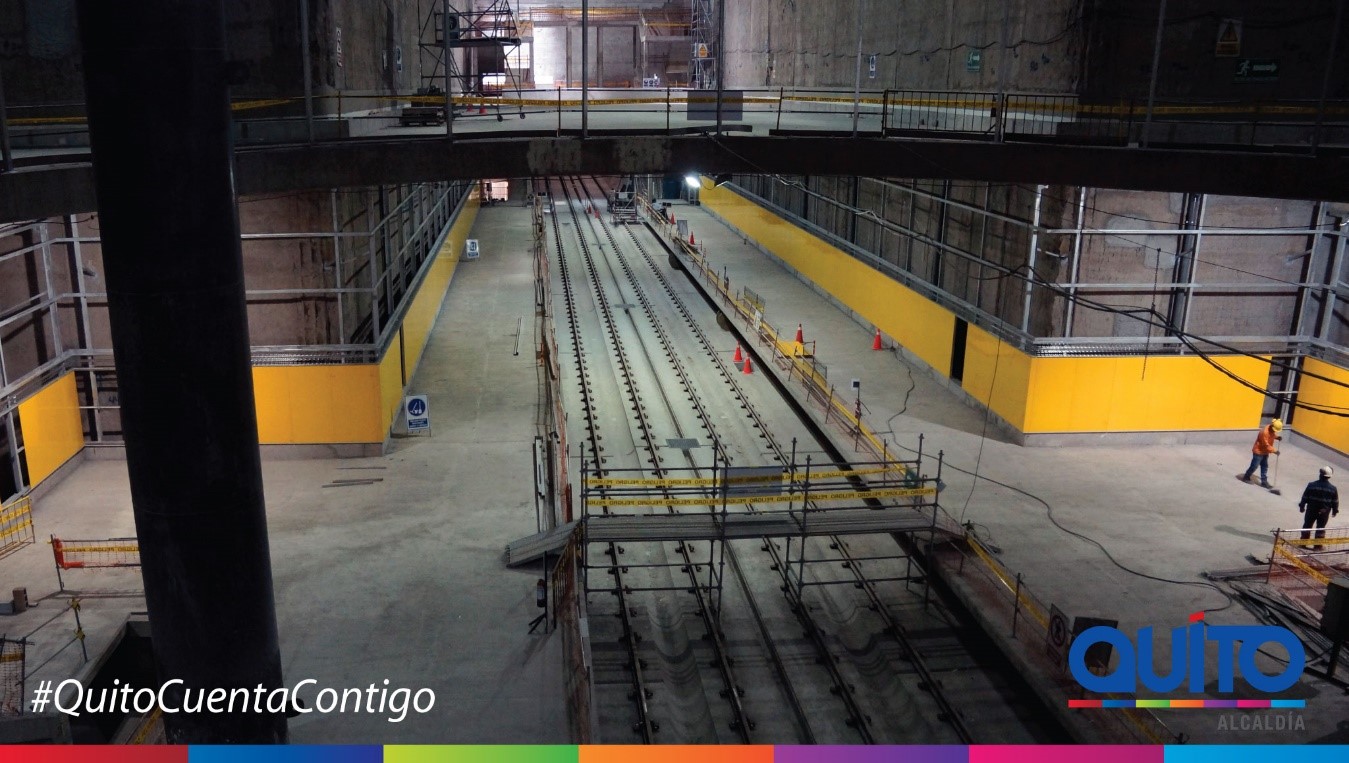 El metro de Quito cada vez esta mas cerca de su inauguración.